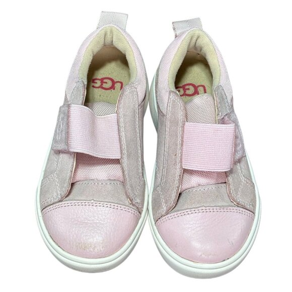 UGG Pink Toddler Sneakers Size 8 USA With Easy Closure & Rubber Soles - Picture 1 of 7